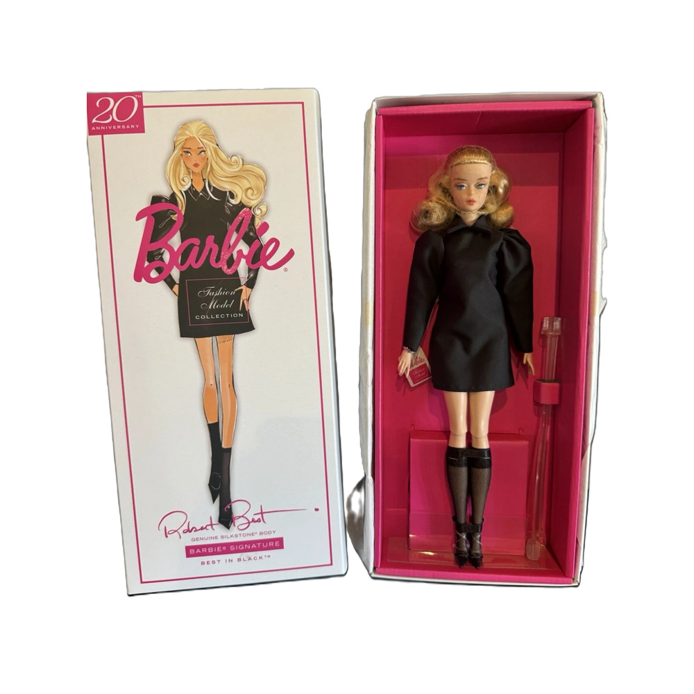 Barbie Silkstone Best In Black GHT43 Collectible Doll Mattel - NM NIB NRFB